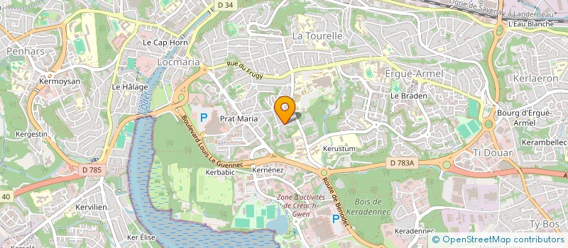 localisation de l'entreprise MONSIEUR MUHAMMAD MUBEEN FAISAL  QUIMPER