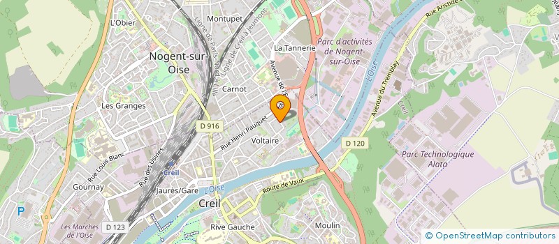 localisation de l'entreprise MONSIEUR MUHAMMAD NOMAN  CREIL