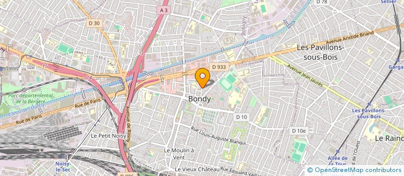 localisation de l'entreprise MONSIEUR MUHAMMED ALI ZAFER  BONDY