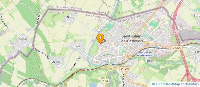 localisation de l'entreprise MONSIEUR MUHAMMED KONAK  SAINT-JULIEN-EN-GENEVOIS