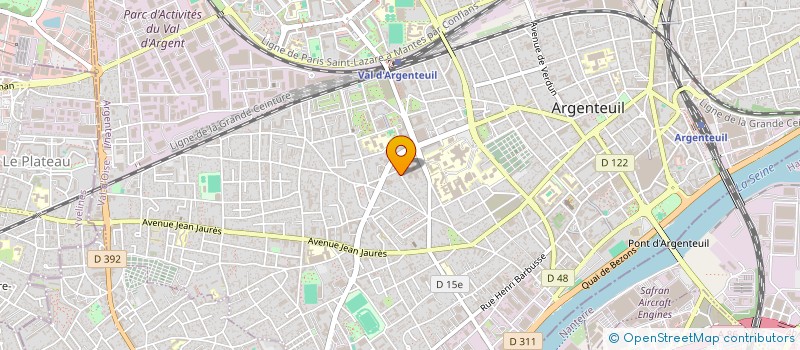 localisation de l'entreprise MONSIEUR MUHAMMED SIRAJ KUZHIMBIL  ARGENTEUIL