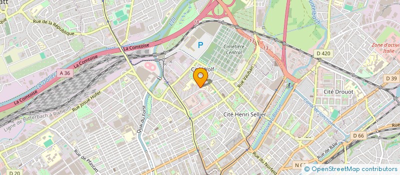 localisation de l'entreprise MONSIEUR MUHAMMER SAHIN  MULHOUSE