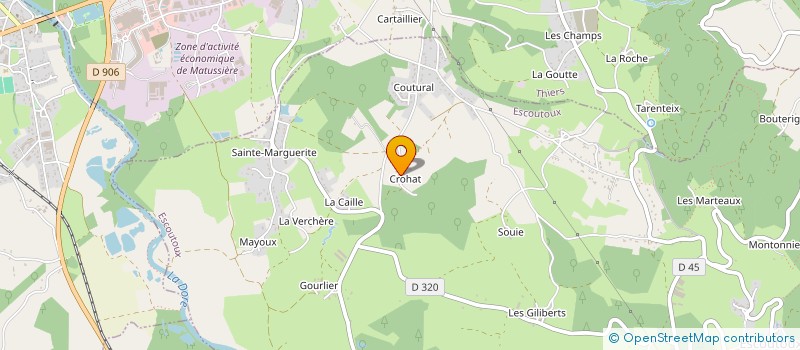 localisation de l'entreprise MONSIEUR MUHAMMET CENGIZ  ESCOUTOUX