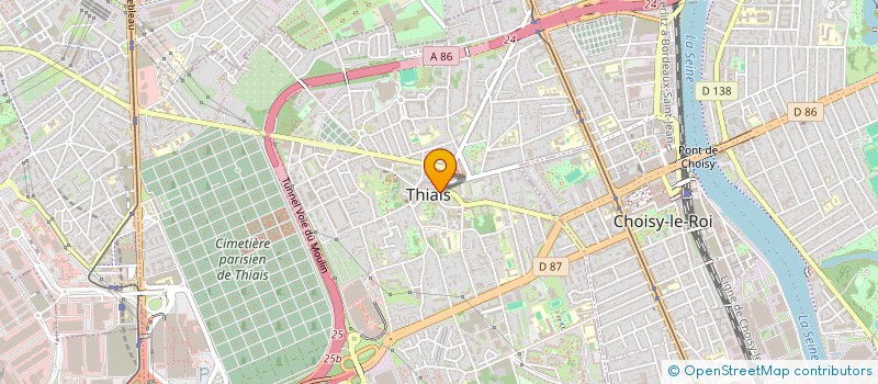 localisation de l'entreprise MONSIEUR MUHAMMET CETIN  THIAIS