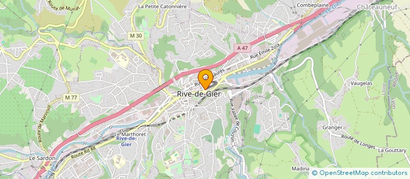 localisation de l'entreprise MONSIEUR MUHAMMET MUJDECI  RIVE-DE-GIER