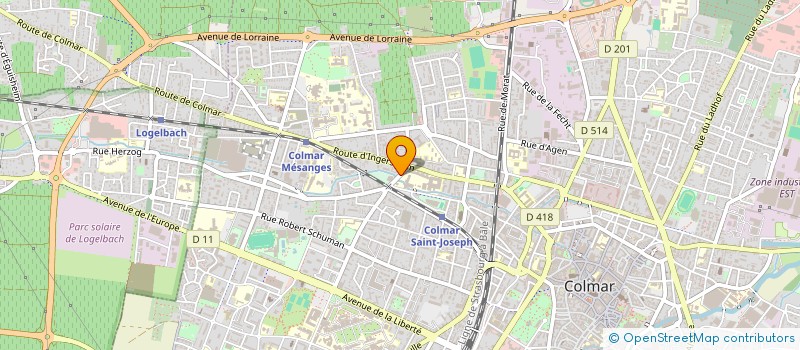 localisation de l'entreprise MONSIEUR MUHAMMET SAHIN à COLMAR