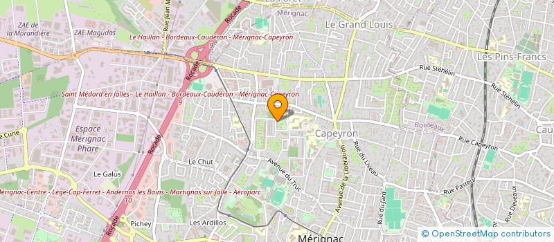 localisation de l'entreprise MONSIEUR MUHANMER GUCLU  MERIGNAC