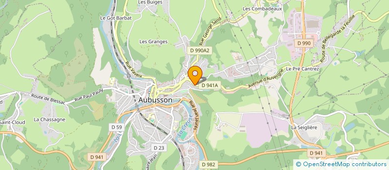 localisation de l'entreprise MONSIEUR MUHARREM TASAR à AUBUSSON