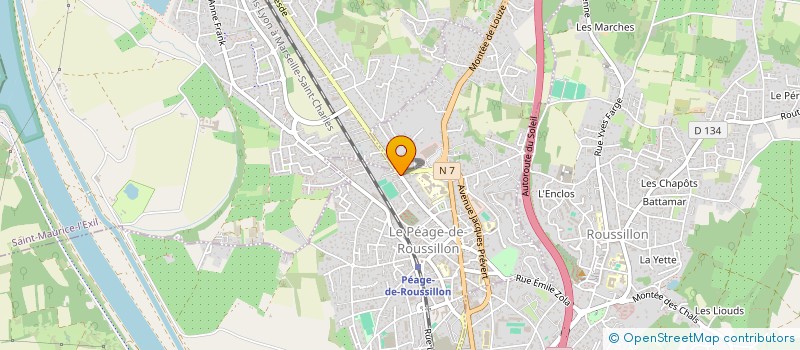 localisation de l'entreprise MONSIEUR MUHMET CANSEV  LE PEAGE-DE-ROUSSILLON