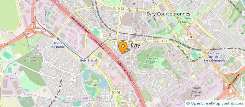 localisation de l'entreprise MONSIEUR MUKEBA APOLLINAIRE KAMBA  EVRY-COURCOURONNES