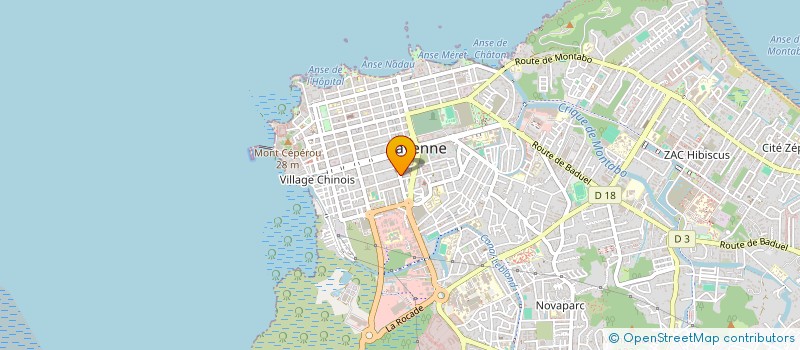 localisation de l'entreprise MONSIEUR MUKESH GANESH  CAYENNE