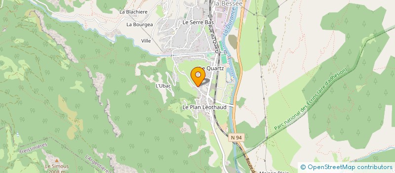 localisation de l'entreprise MONSIEUR MUKREMIN ERBAY  L'ARGENTIERE-LA-BESSEE