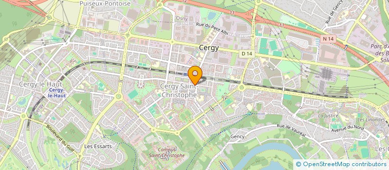 localisation de l'entreprise MONSIEUR MUKSITH TAMIMUL  CERGY