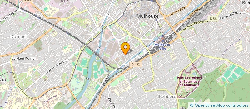 localisation de l'entreprise MONSIEUR MULLER BENJAMIN  MULHOUSE