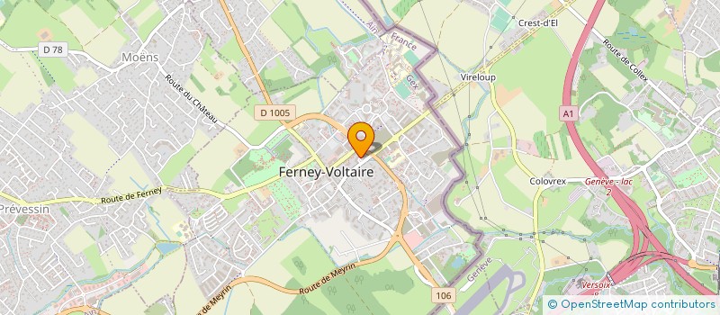localisation de l'entreprise MONSIEUR MUMIN HALIMI à FERNEY-VOLTAIRE