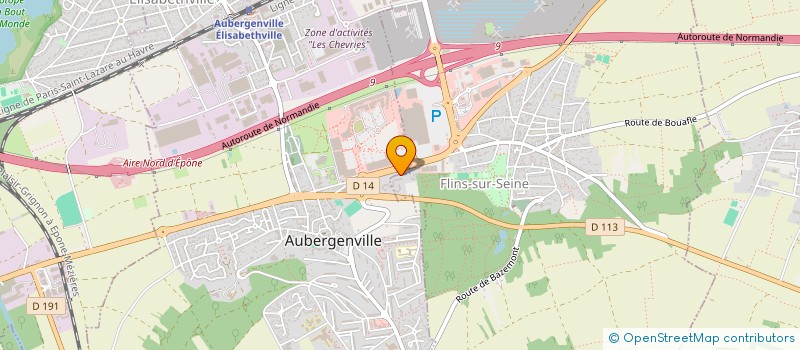 localisation de l'entreprise MONSIEUR MUNEED MALIK  AUBERGENVILLE