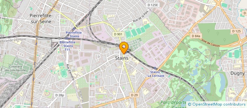 localisation de l'entreprise MONSIEUR MUNIR AHMED NIAZ à STAINS