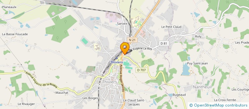 localisation de l'entreprise MONSIEUR MUNTAKIM BILLAH  THIVIERS