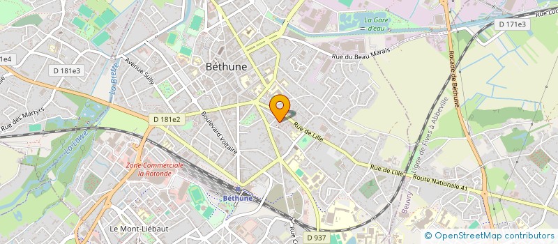 localisation de l'entreprise MONSIEUR MUNTASIR MARGAN OMAR  BETHUNE