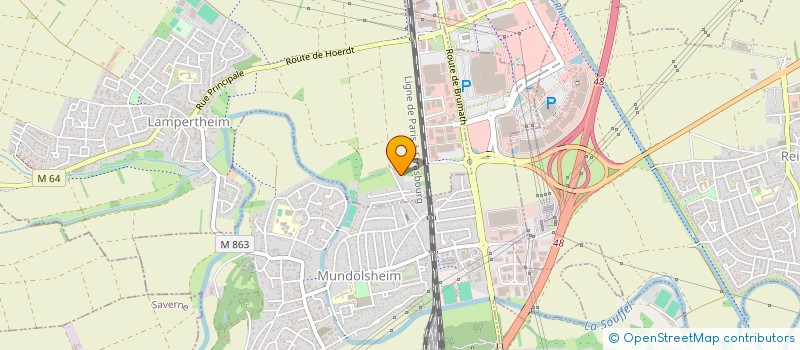 localisation de l'entreprise MONSIEUR MURAD SIMON  LAMPERTHEIM