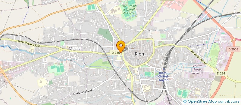 localisation de l'entreprise MONSIEUR MURAT ACAR  RIOM