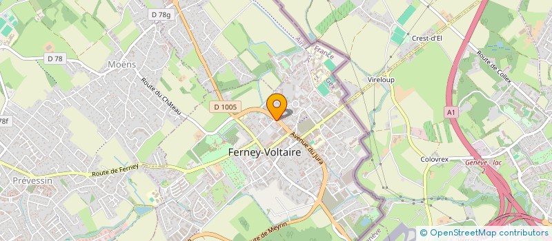 localisation de l'entreprise MONSIEUR MURAT DOGAN à FERNEY-VOLTAIRE