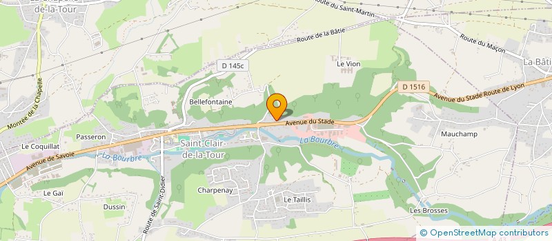 localisation de l'entreprise MONSIEUR MURAT ERTURK  SAINT-CLAIR-DE-LA-TOUR