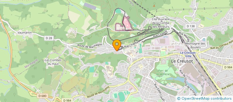 localisation de l'entreprise MONSIEUR MURAT SAHIN  LE CREUSOT