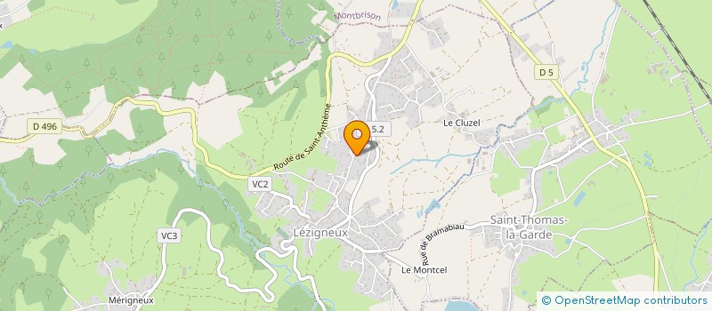 localisation de l'entreprise MONSIEUR MURAT SAHIN  LEZIGNEUX