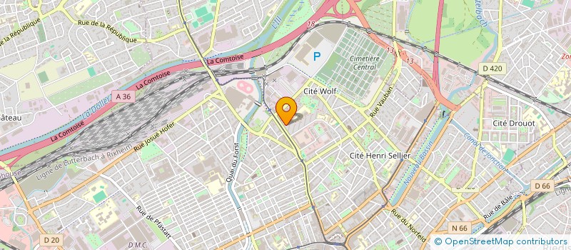 localisation de l'entreprise MONSIEUR MURAT SULEJMANI  MULHOUSE