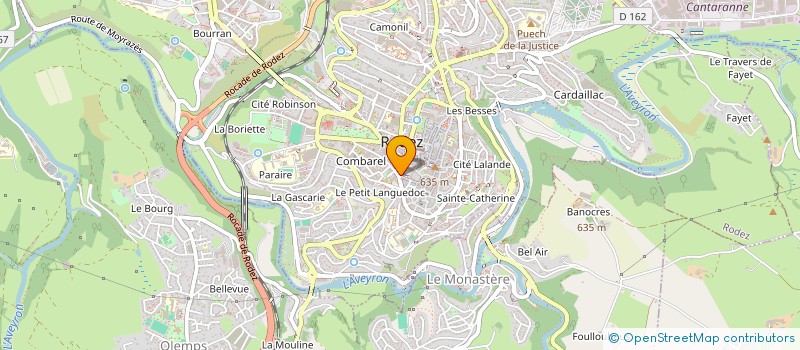 localisation de l'entreprise MONSIEUR MURAT TOK à RODEZ