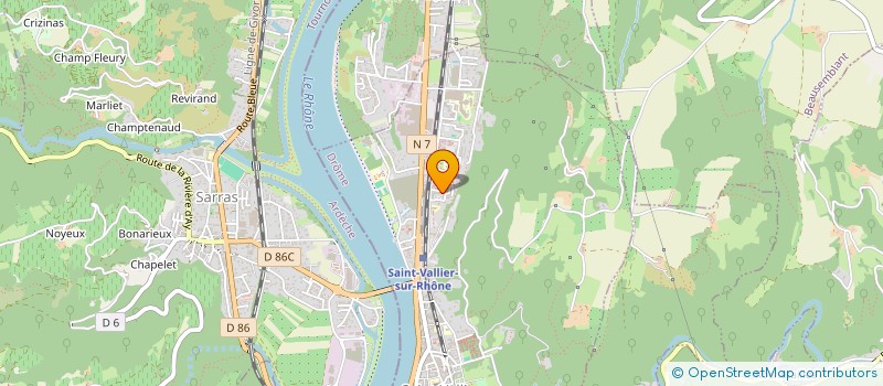 localisation de l'entreprise MONSIEUR MURAT YAGAN  SAINT-VALLIER