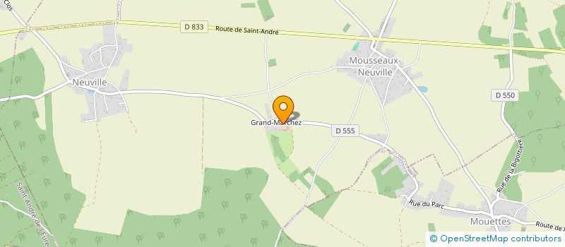 localisation de l'entreprise MONSIEUR MURIEL BUISSON  MOUSSEAUX-NEUVILLE