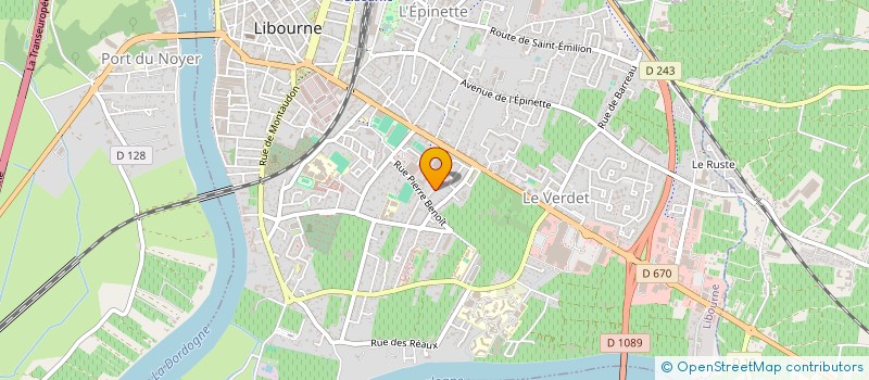 localisation de l'entreprise MONSIEUR MURPHY NKOU'OU BILOA-MOTARD  LIBOURNE