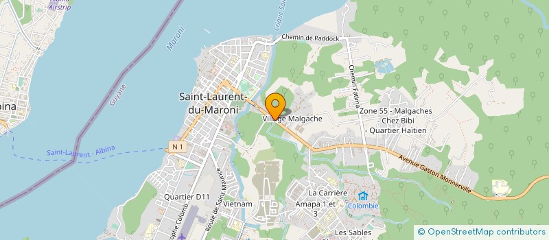 localisation de l'entreprise MONSIEUR MURVIN AMATO à SAINT-LAURENT-DU-MARONI