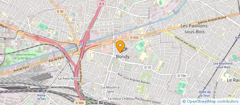 localisation de l'entreprise MONSIEUR MUSA ACIKGOZ  BONDY