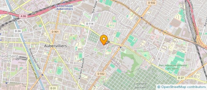 localisation de l'entreprise MONSIEUR MUSA HASSAN MOHAMMED  AUBERVILLIERS