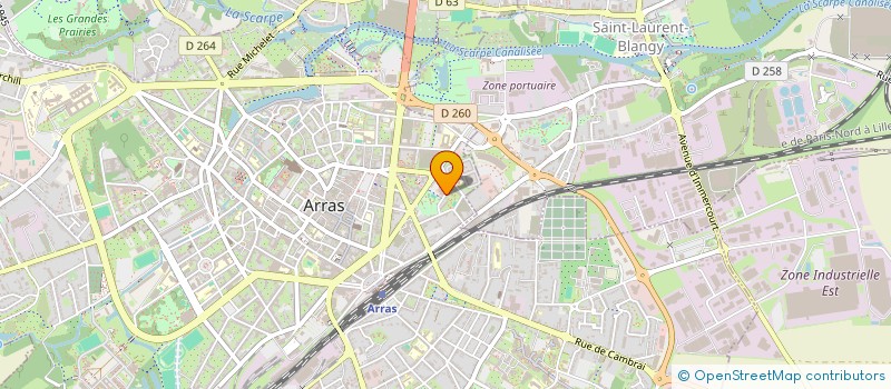 localisation de l'entreprise MONSIEUR MUSA HUSSAIN à ARRAS