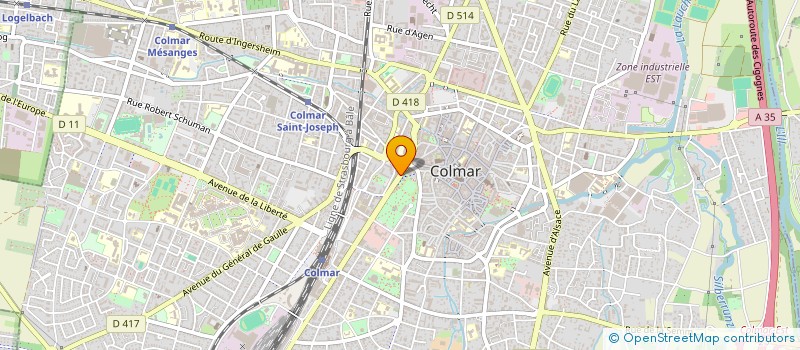 localisation de l'entreprise MONSIEUR MUSA KORKMAZ  COLMAR