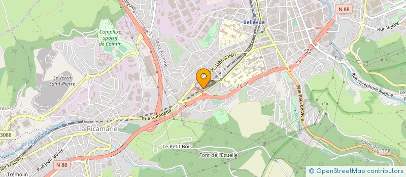 localisation de l'entreprise MONSIEUR MUSA PINAR à SAINT-ETIENNE