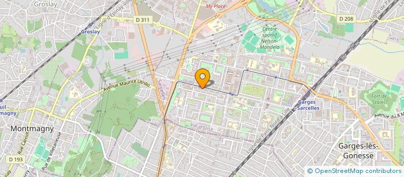 localisation de l'entreprise MONSIEUR MUSHARAF ALI  SARCELLES