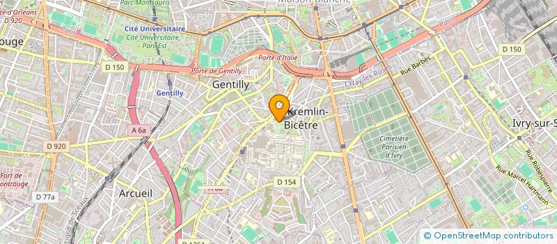 localisation de l'entreprise MONSIEUR MUSHARRIF MOHAMMED  LE KREMLIN-BICETRE