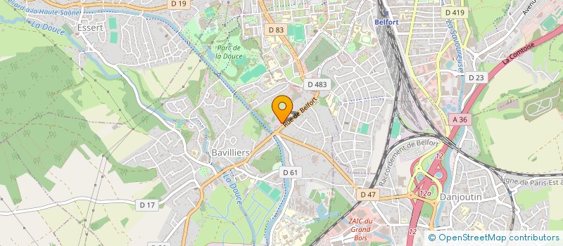localisation de l'entreprise MONSIEUR MUSLIM BAKIS  BAVILLIERS