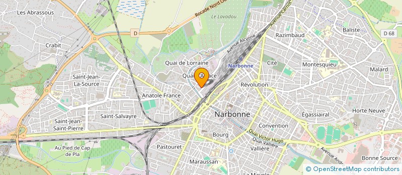 localisation de l'entreprise MONSIEUR MUSSA BOUKRAA MAHDAD à NARBONNE