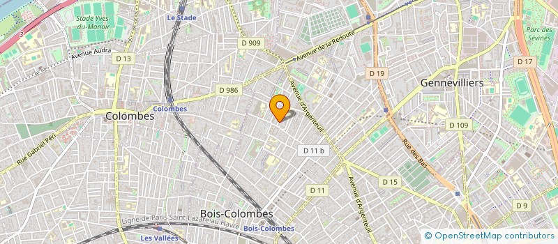 localisation de l'entreprise MONSIEUR MUSTABIR ANJUM à BOIS-COLOMBES