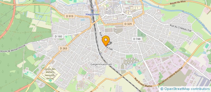 localisation de l'entreprise MONSIEUR MUSTAFA AKKAYA  HAGUENAU