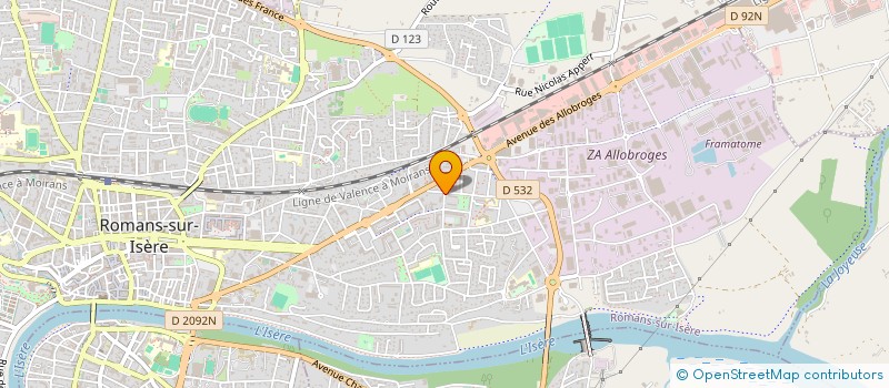 localisation de l'entreprise MONSIEUR MUSTAFA AKSOY  ROMANS-SUR-ISERE