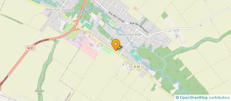 localisation de l'entreprise MONSIEUR MUSTAFA ASLANADAM  WARMERIVILLE