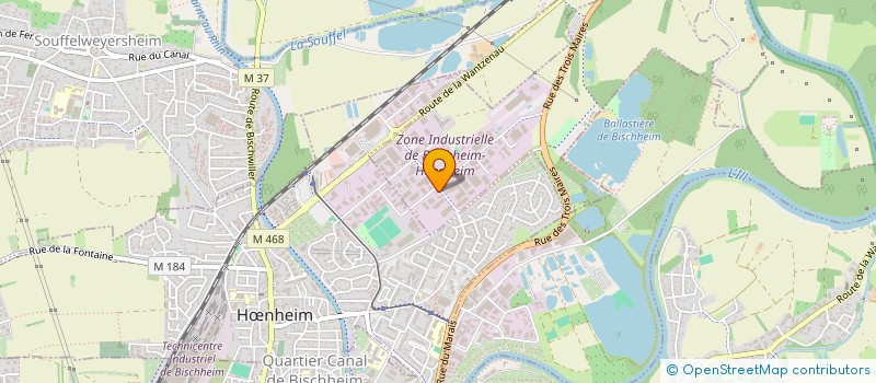 localisation de l'entreprise MONSIEUR MUSTAFA BACHIRI  BISCHHEIM