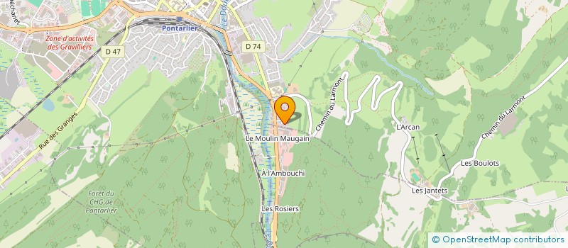 localisation de l'entreprise MONSIEUR MUSTAFA BASMAKCI  PONTARLIER